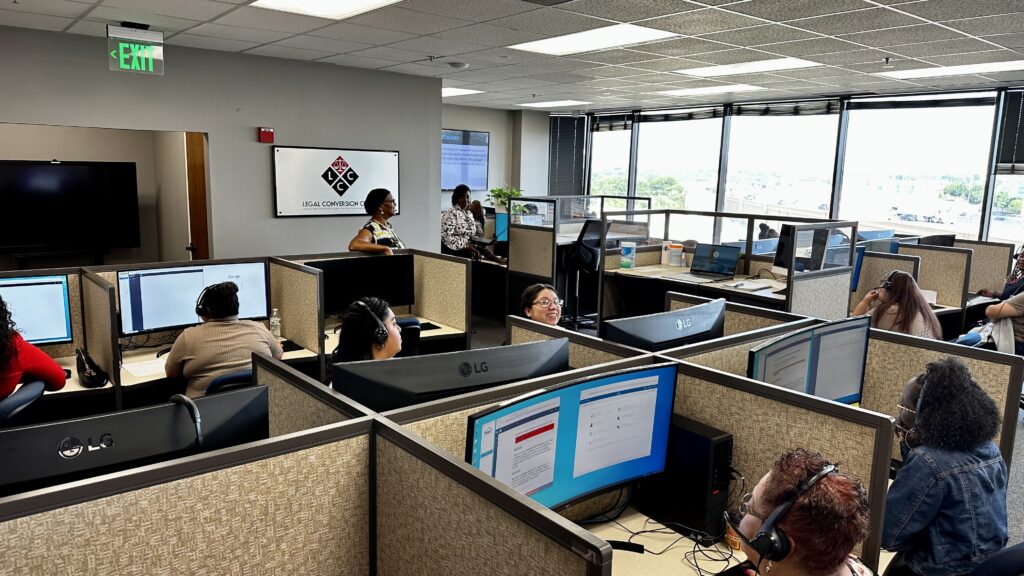 Agents providing legal intake service.
