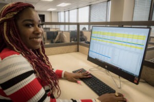 Young lady providing legal virtual assistant services